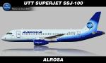 FSX/FS2004 Sukhoi Superjet 100Alrosa  Textures